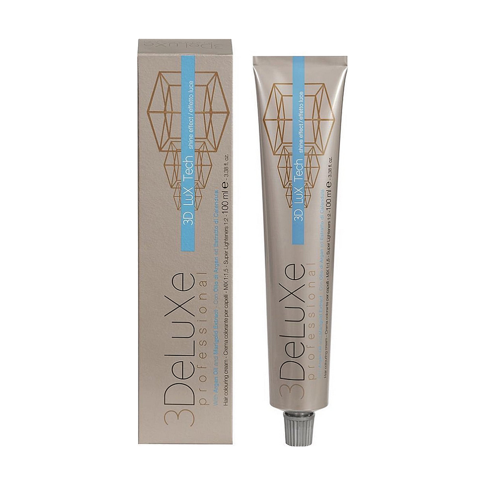 Крем-фарба для волосся 3DeLuXe Tech Hair Colouring Cream 10.5 Платиновий махагоновий блондин, 100 мл